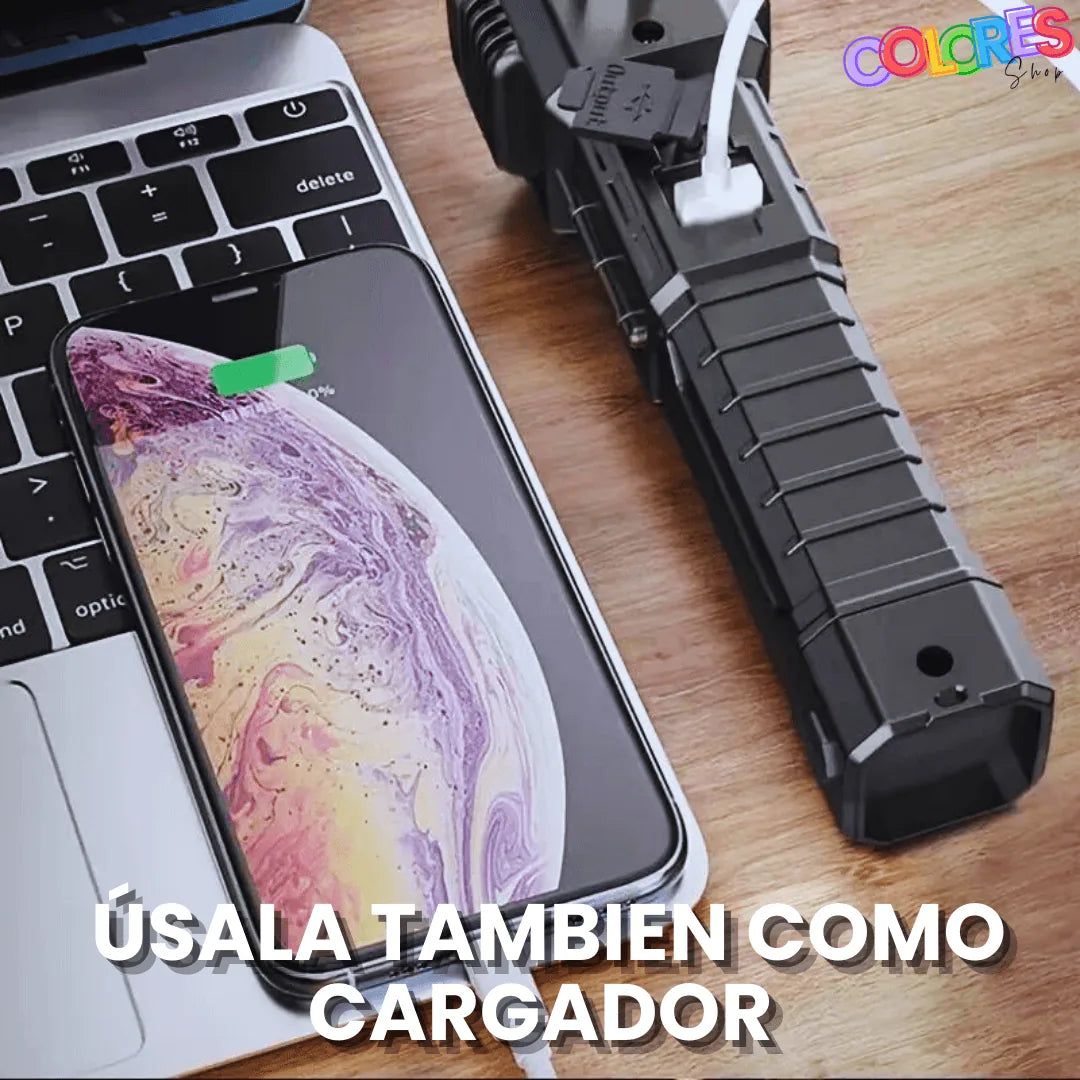 Linterna Multifuncional 4 En 1 Recargable
