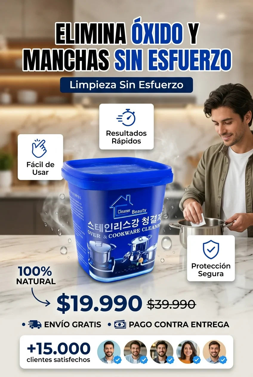 Pasta de limpieza de acero inoxidable, potente limpiador de eliminación de óxido para horno CH